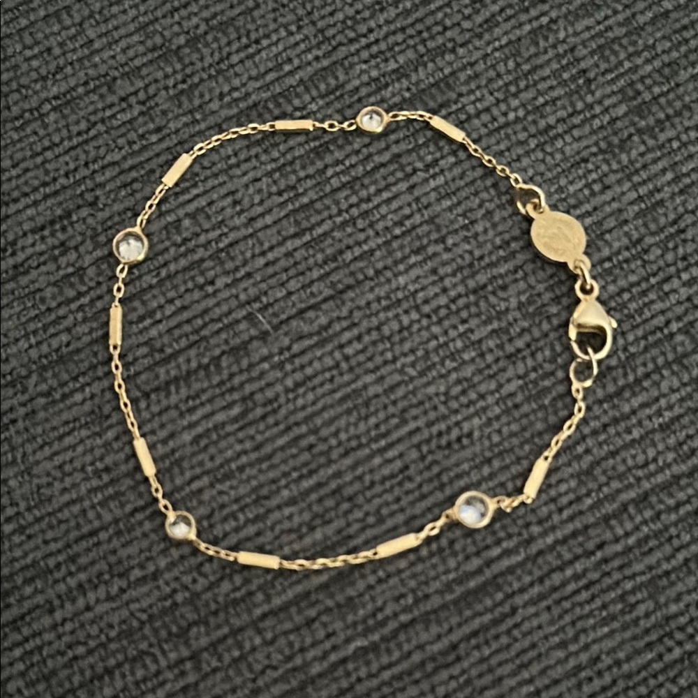 Nomination Italy Gold Bracelet w 4 Cubic Stones